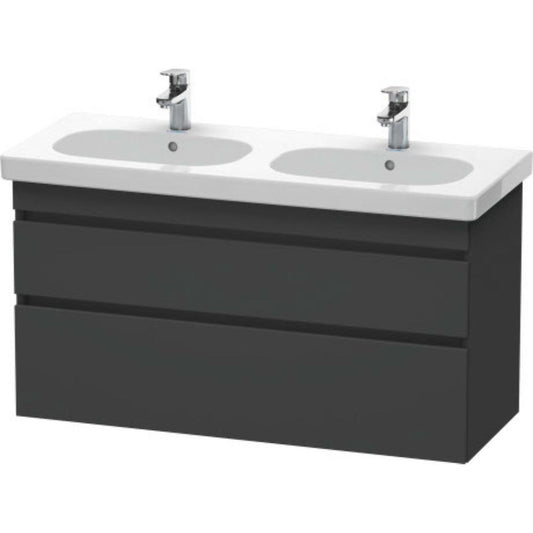 Duravit DuraStyle 45" x 24" x 18" Two Drawer Wall-Mount Vanity Unit in Graphite (DS648604949)