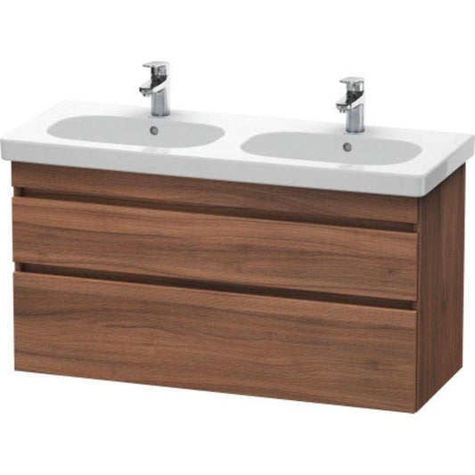 Duravit DuraStyle 45" x 24" x 18" Two Drawer Wall-Mount Vanity Unit in Natural Walnut (DS648607979)