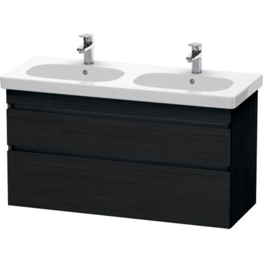 Duravit DuraStyle 45" x 24" x 18" Two Drawer Wall-Mount Vanity Unit in Oak Black (DS648601616)
