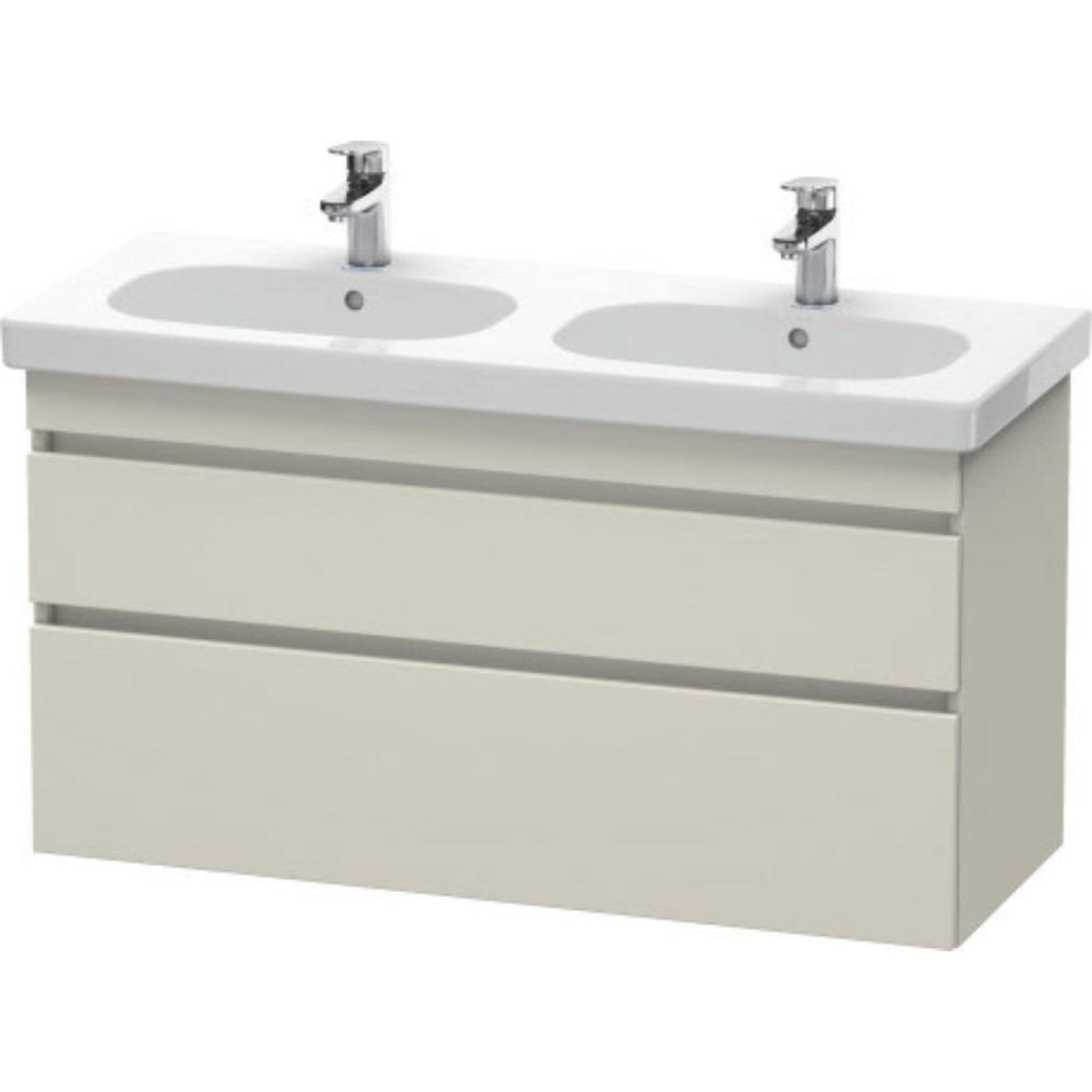 Duravit DuraStyle 45" x 24" x 18" Two Drawer Wall-Mount Vanity Unit in Taupe (DS648609191)