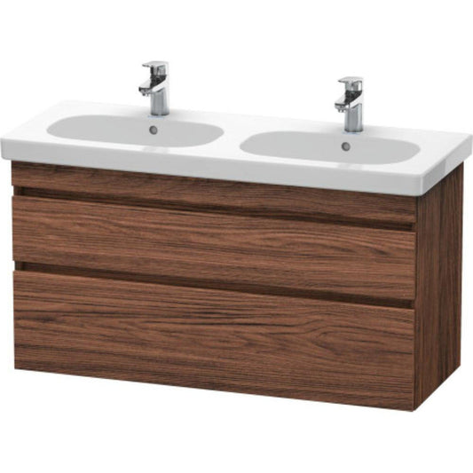 Duravit DuraStyle 45" x 24" x 18" Two Drawer Wall-Mount Vanity Unit in Walnut Dark (DS648602121)