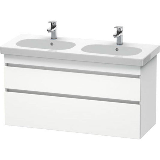 Duravit DuraStyle 45" x 24" x 18" Two Drawer Wall-Mount Vanity Unit in White Matt (DS648601818)