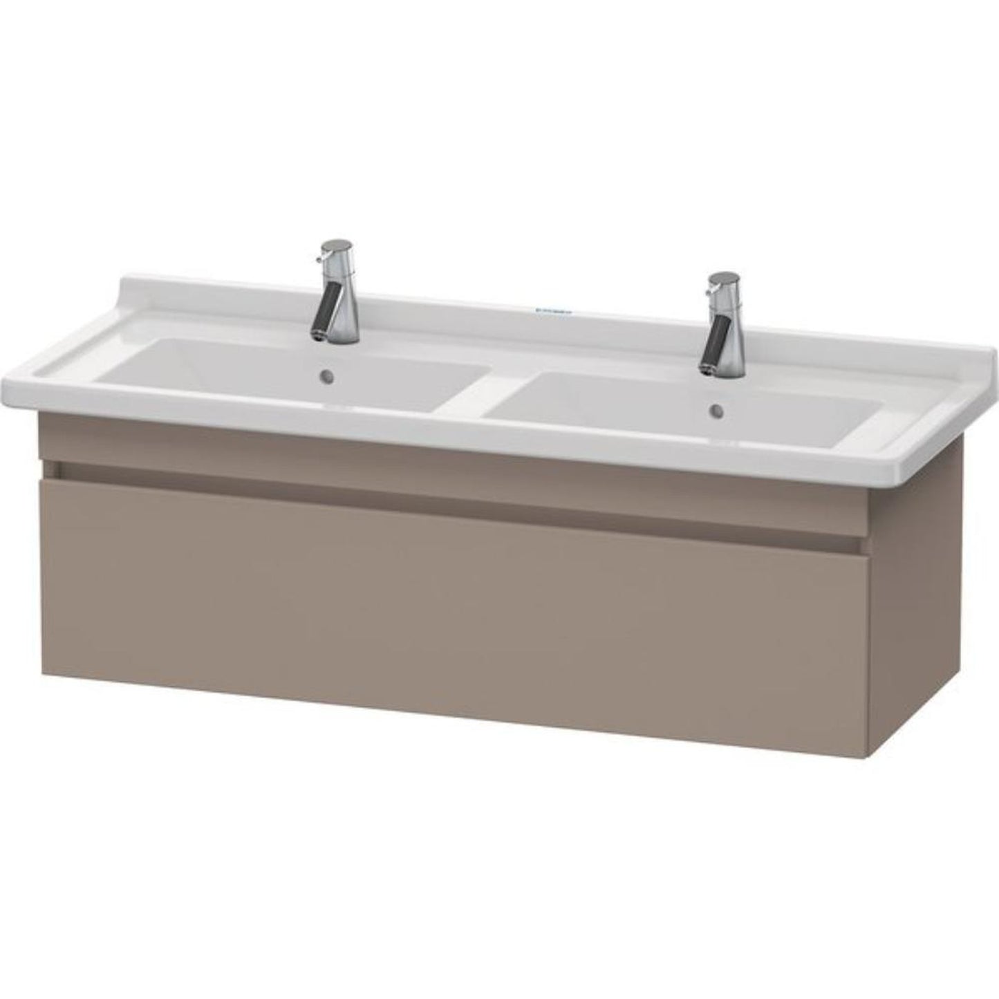 Duravit DuraStyle 47" x 16" x 18" One Drawer Wall-Mount Vanity Unit in Basalt (DS639004343)
