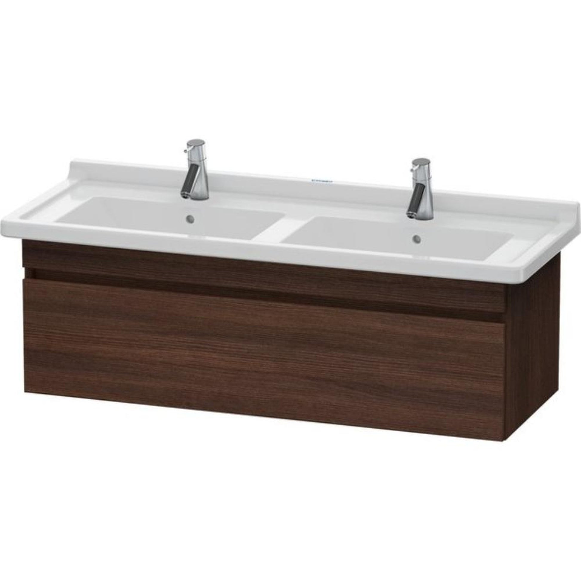 Duravit DuraStyle 47" x 16" x 18" One Drawer Wall-Mount Vanity Unit in Chestnut Dark (DS639005353)