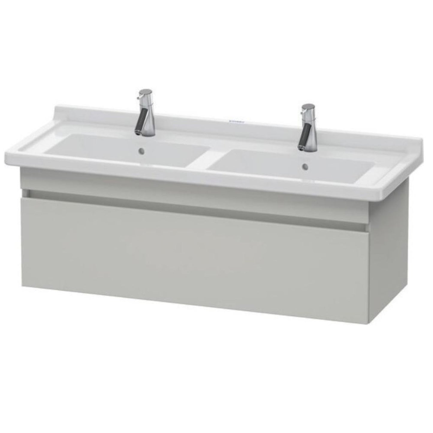 Duravit DuraStyle 47" x 16" x 18" One Drawer Wall-Mount Vanity Unit in Concrete Grey Matt (DS639000707)