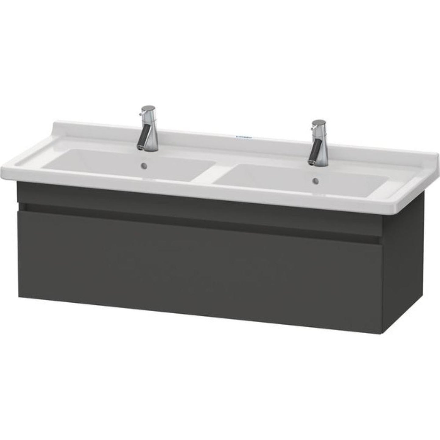 Duravit DuraStyle 47" x 16" x 18" One Drawer Wall-Mount Vanity Unit in Graphite (DS639004949)