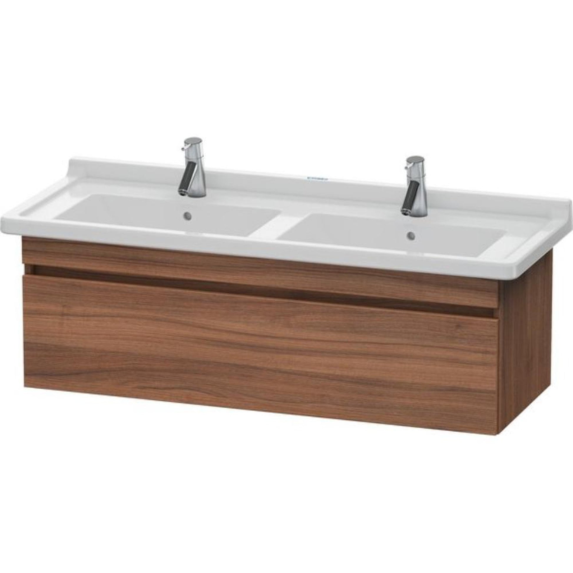Duravit DuraStyle 47" x 16" x 18" One Drawer Wall-Mount Vanity Unit in Natural Walnut (DS639007979)