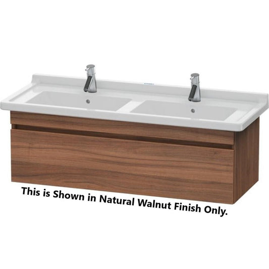 Duravit DuraStyle 47" x 16" x 18" One Drawer Wall-Mount Vanity Unit in Natural Walnut and Basalt (DS639007943)