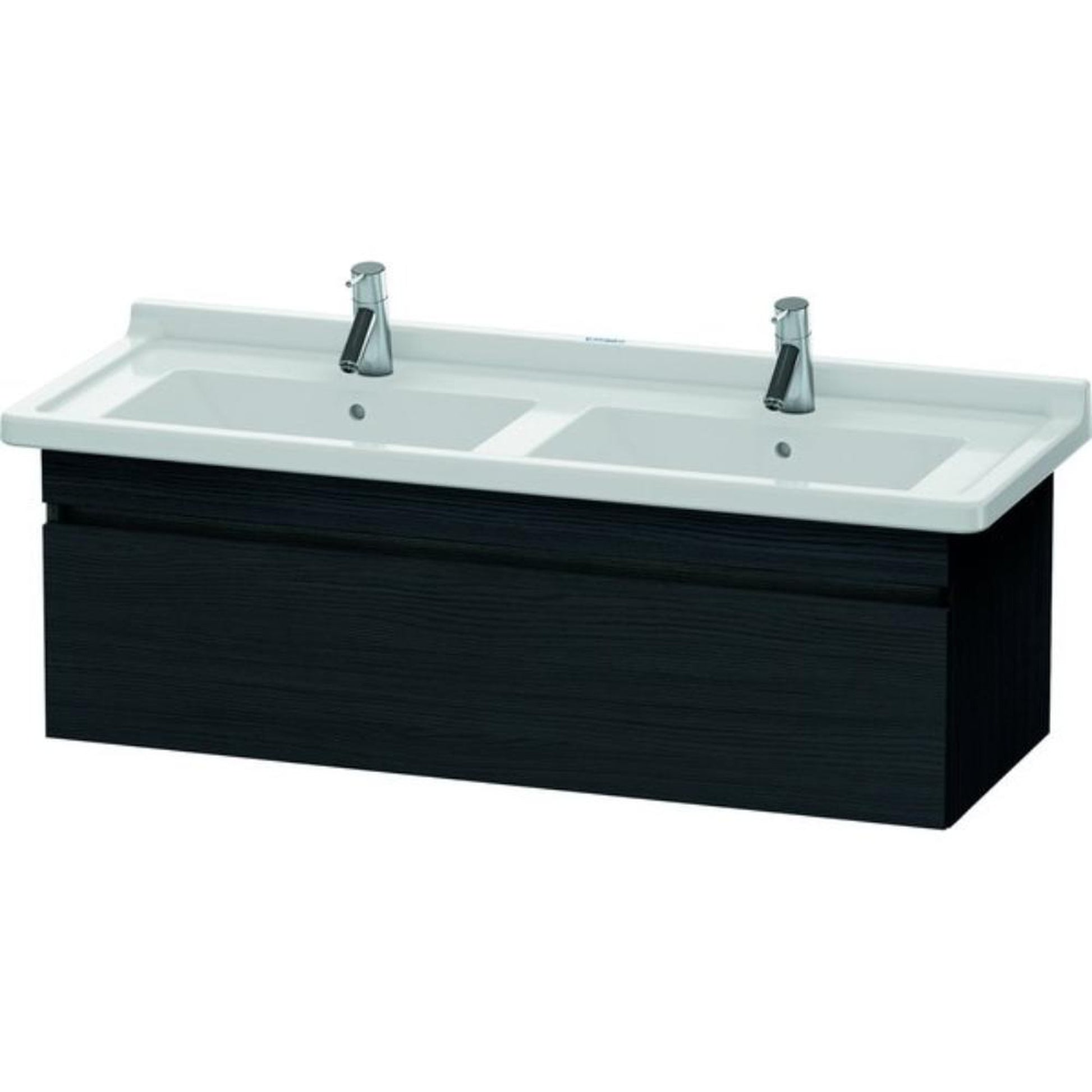 Duravit DuraStyle 47" x 16" x 18" One Drawer Wall-Mount Vanity Unit in Oak Black (DS639001616)