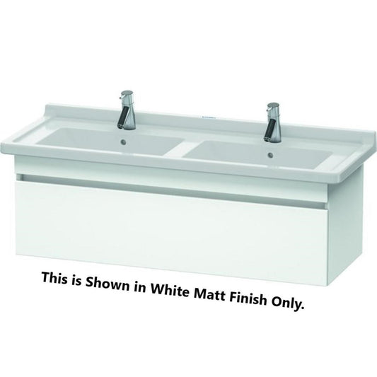 Duravit DuraStyle 47" x 16" x 18" One Drawer Wall-Mount Vanity Unit in White Matt and Basalt (DS639001843)