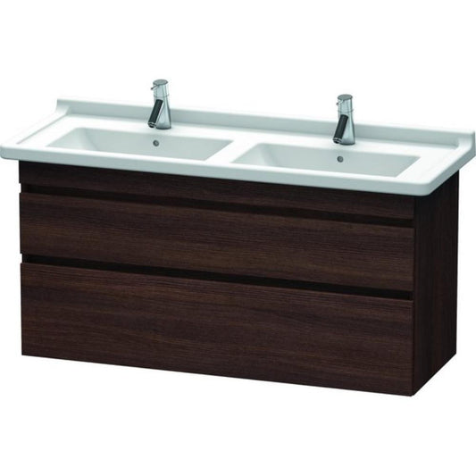 Duravit DuraStyle 47" x 24" x 18" Two Drawer Wall-Mount Vanity Unit in Chestnut Dark (DS649005353)