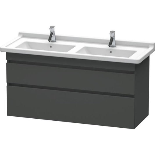 Duravit DuraStyle 47" x 24" x 18" Two Drawer Wall-Mount Vanity Unit in Graphite (DS649004949)