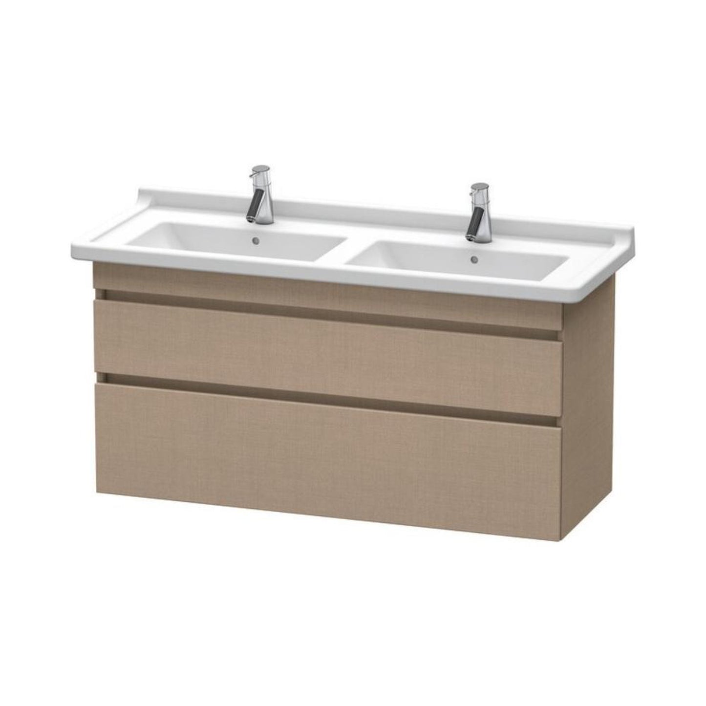 Duravit DuraStyle 47" x 24" x 18" Two Drawer Wall-Mount Vanity Unit in Linen (DS649007575)
