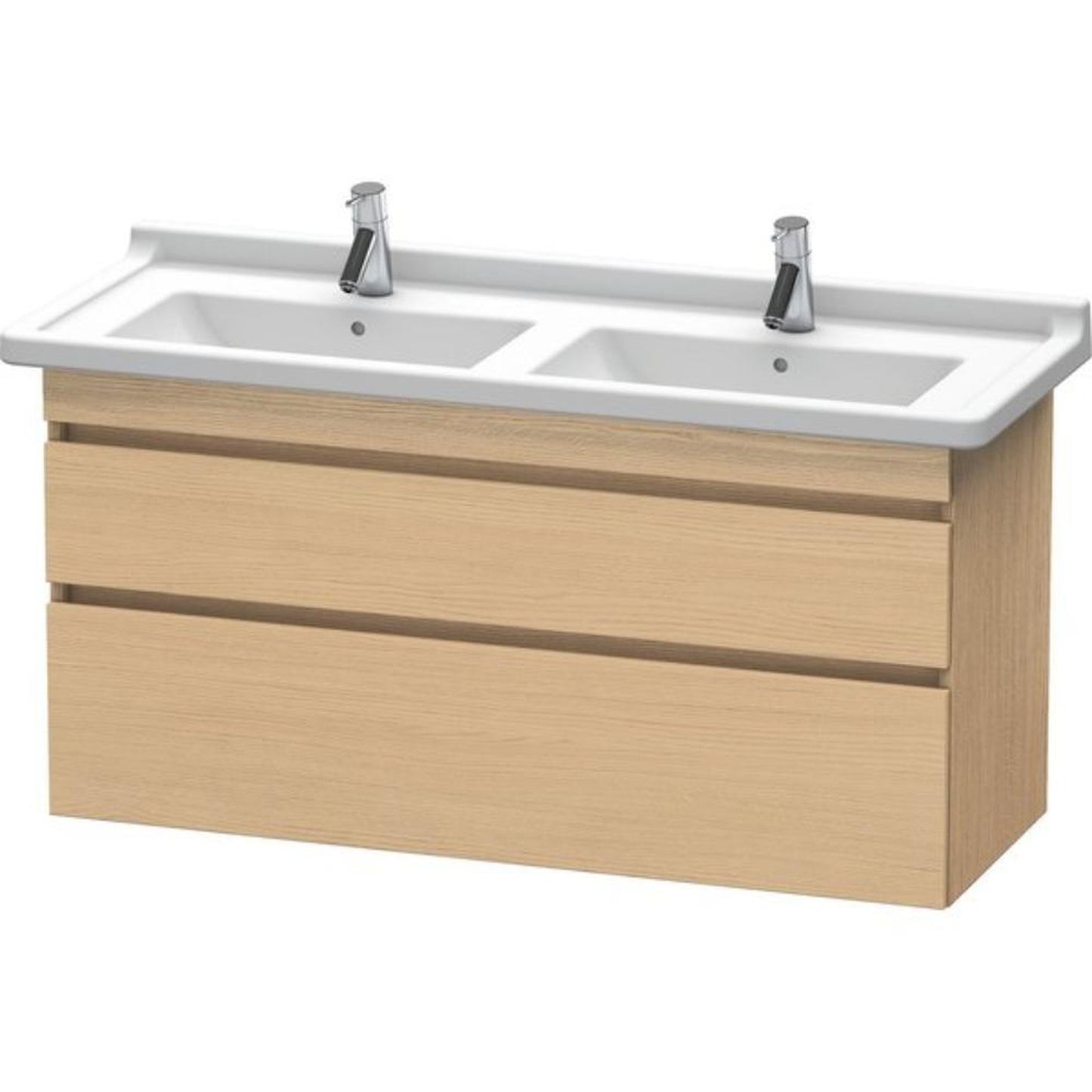 Duravit DuraStyle 47" x 24" x 18" Two Drawer Wall-Mount Vanity Unit in Natural Oak (DS649003030)
