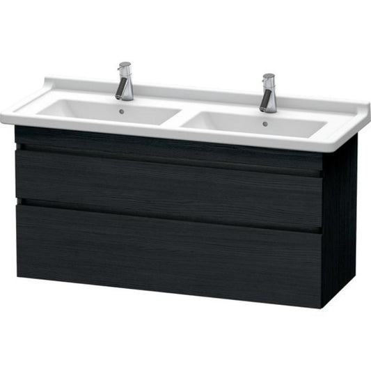 Duravit DuraStyle 47" x 24" x 18" Two Drawer Wall-Mount Vanity Unit in Oak Black (DS649001616)