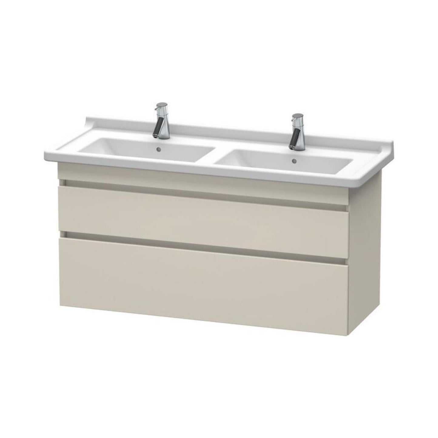 Duravit DuraStyle 47" x 24" x 18" Two Drawer Wall-Mount Vanity Unit in Taupe (DS649009191)
