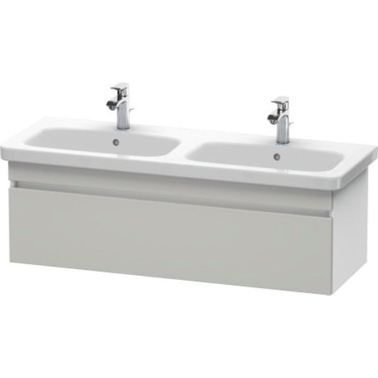 Duravit DuraStyle 48" x 16" x 18" One Drawer Wall-Mount Vanity Unit in Concrete Grey Matt and White (DS639800718)