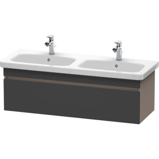 Duravit DuraStyle 48" x 16" x 18" One Drawer Wall-Mount Vanity Unit in Graphite and Basalt (DS639804943)