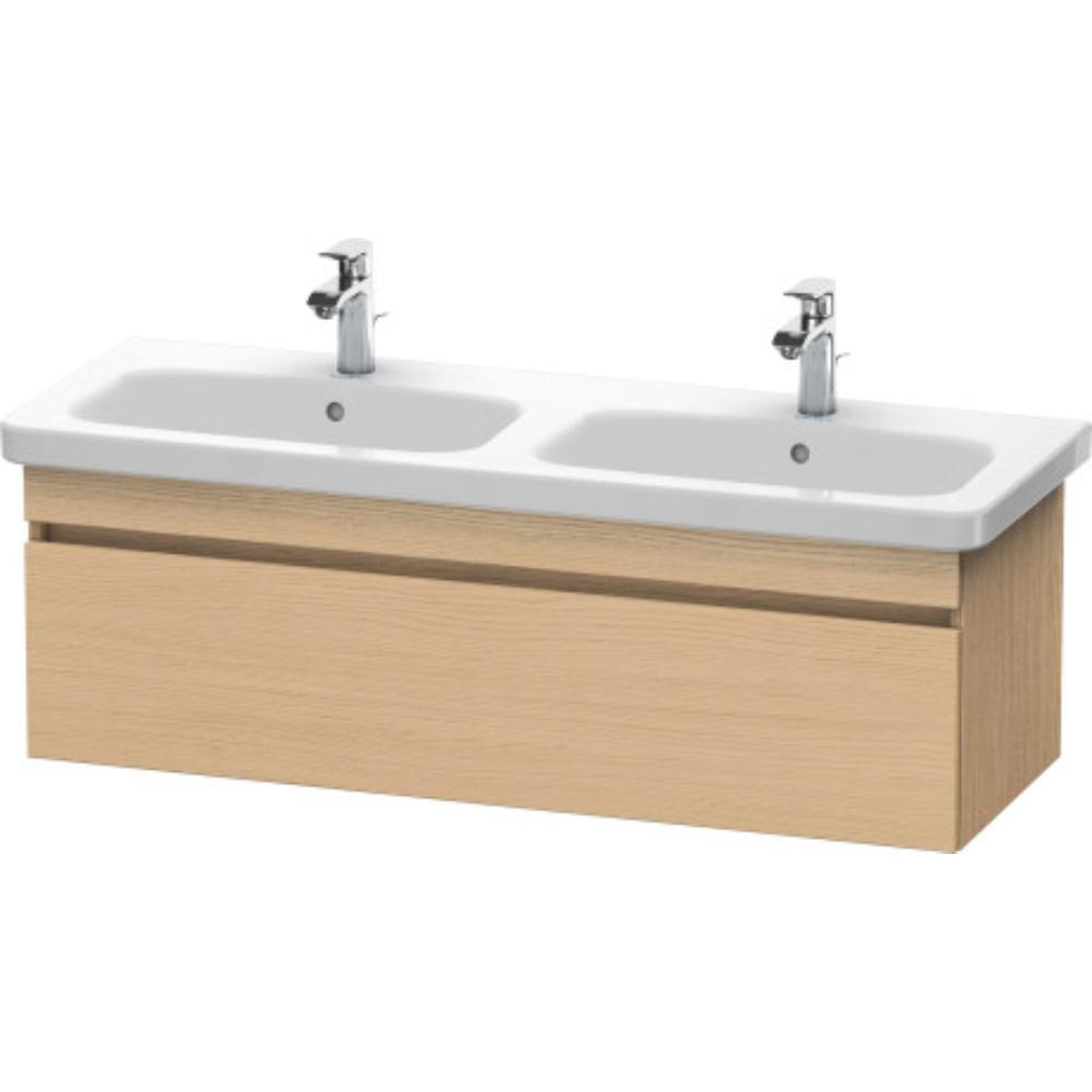 Duravit DuraStyle 48" x 16" x 18" One Drawer Wall-Mount Vanity Unit in Natural Oak (DS639803030)