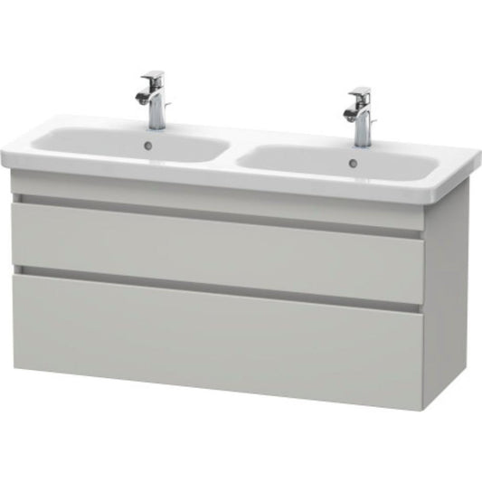 Duravit DuraStyle 48" x 24" x 18" Two Drawer Wall-Mount Vanity Unit in Concrete Grey Matt (DS649800707)