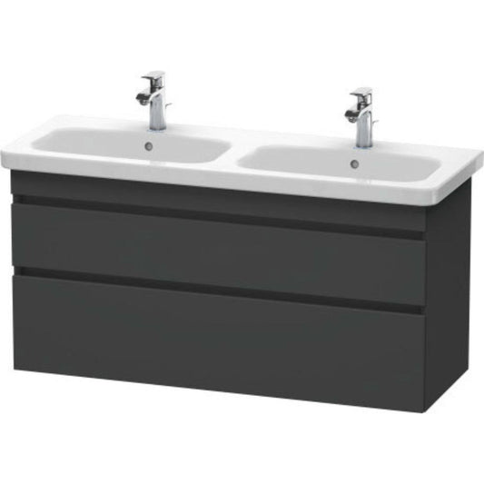 Duravit DuraStyle 48" x 24" x 18" Two Drawer Wall-Mount Vanity Unit in Graphite (DS649804949)