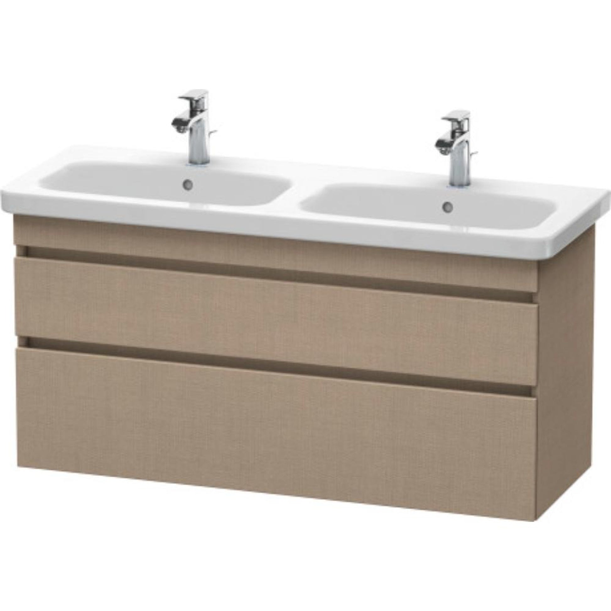 Duravit DuraStyle 48" x 24" x 18" Two Drawer Wall-Mount Vanity Unit in Linen (DS649807575)