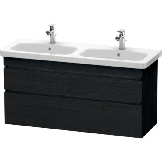 Duravit DuraStyle 48" x 24" x 18" Two Drawer Wall-Mount Vanity Unit in Oak Black (DS649801616)