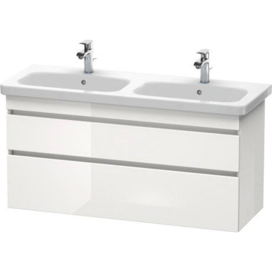 Duravit DuraStyle 48" x 24" x 18" Two Drawer Wall-Mount Vanity Unit in White High Gloss (DS649802222)