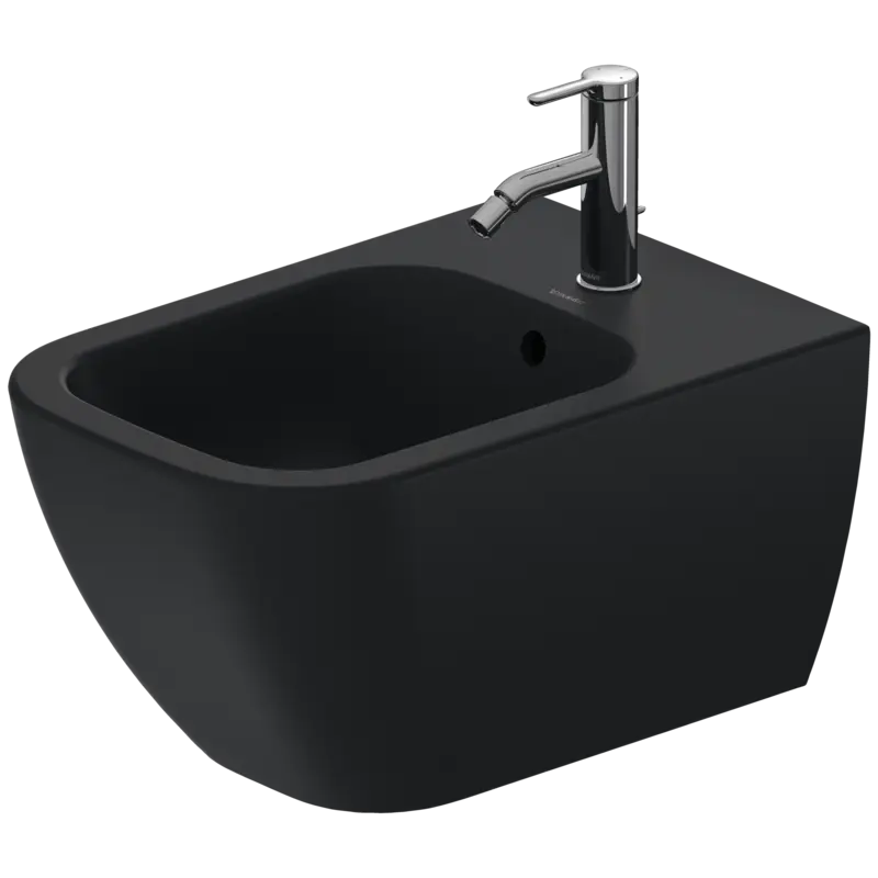 Duravit Happy D.2 14" x 21" x 11" Anthracite Wall-Mounted Bidet (2258151300)