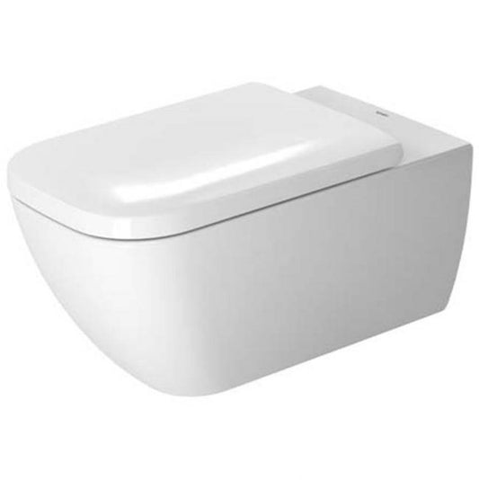 Duravit Happy D.2 14" x 24" x 14" White Wall-Mounted Toilet With WonderGliss (25500900921)