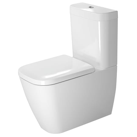 Duravit Happy D.2 14" x 25" x 16" White Floorstanding Toilet Bowl With HygieneGlaze (2134092092)