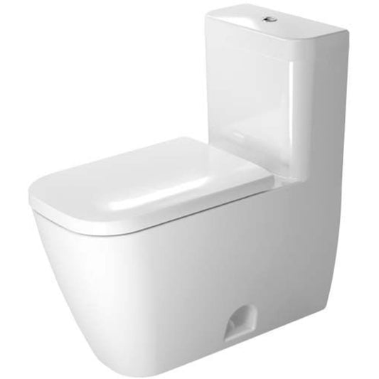 Duravit Happy D.2 15" x 29" x 28" White One-Piece Toilet (2121010001)