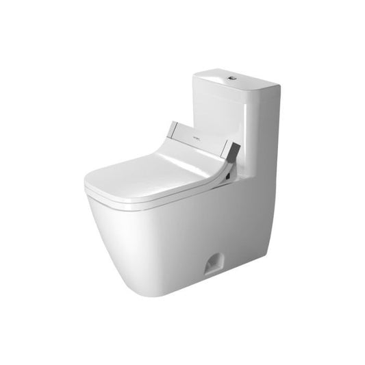 Duravit Happy D.2 15" x 29" x 28" White One-Piece Toilet With HygieneGlaze (2121512001)