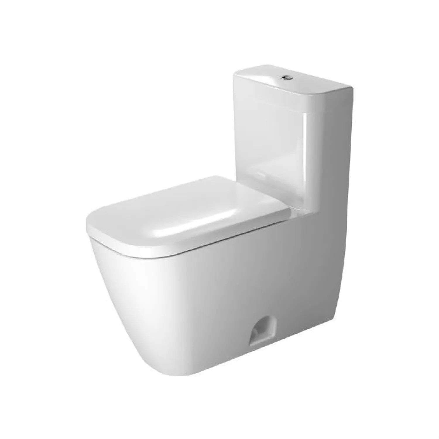 Duravit Happy D.2 15" x 29" x 28" White One-Piece Toilet With WonderGliss (21210100011)