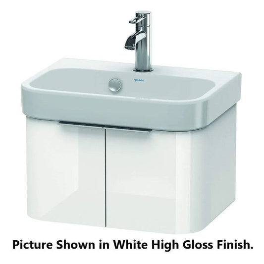 Duravit Happy D.2 19" x 11" x 14" White High Gloss Two Door Wall-Mount Vanity Unit (H2626802222)