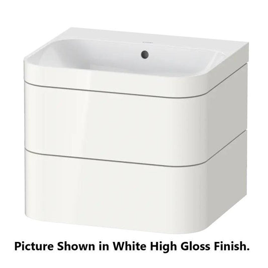 Duravit Happy D.2 23" x 19" x 19" Light Blue Two Drawer C-Bonded Wall-Mount Vanity Kit (HP4635N9797)