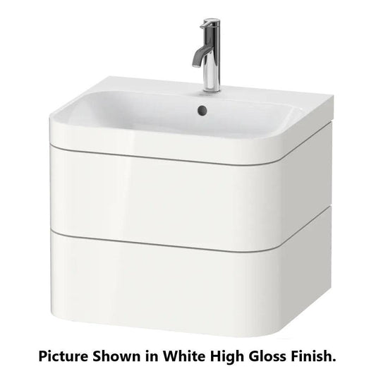 Duravit Happy D.2 23" x 19" x 19" Light Blue Two Drawer C-Bonded Wall-Mount Vanity Kit (HP4635O9797)