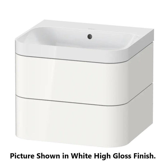 Duravit Happy D.2 23" x 19" x 19" Light Blue Two Drawer C-Shaped Wall-Mount Vanity Kit (HP4345N9797)