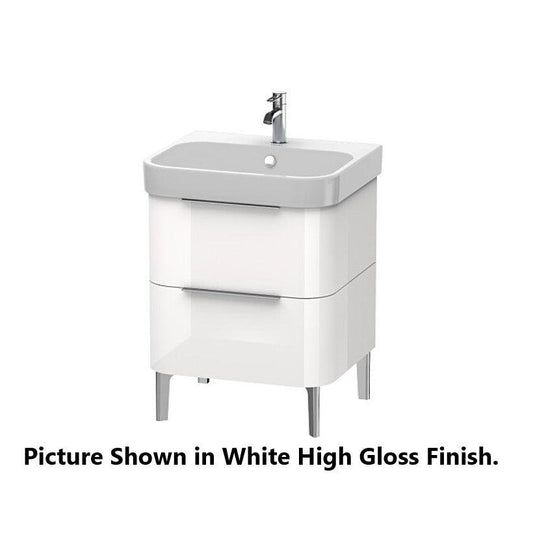 Duravit Happy D.2 23" x 23" x 19" Dark Brushed Oak Floorstanding Vanity Unit (H2637107272)