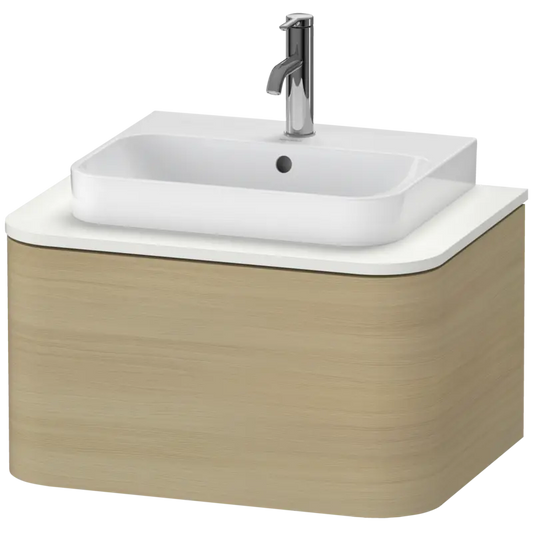 Duravit Happy D.2 26" x 14" x 19" Mediterranean Oak One Drawer Wall-Mount Vanity Unit (HP494007171)