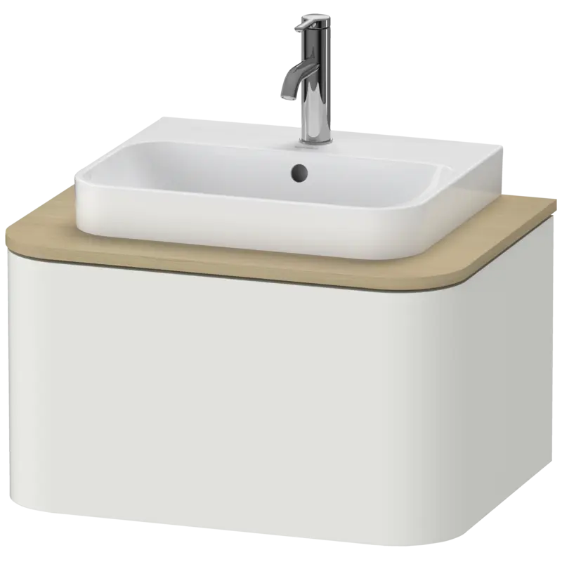 Duravit Happy D.2 26" x 14" x 19" Nordic White One Drawer Wall-Mount Vanity Unit (HP494003939)