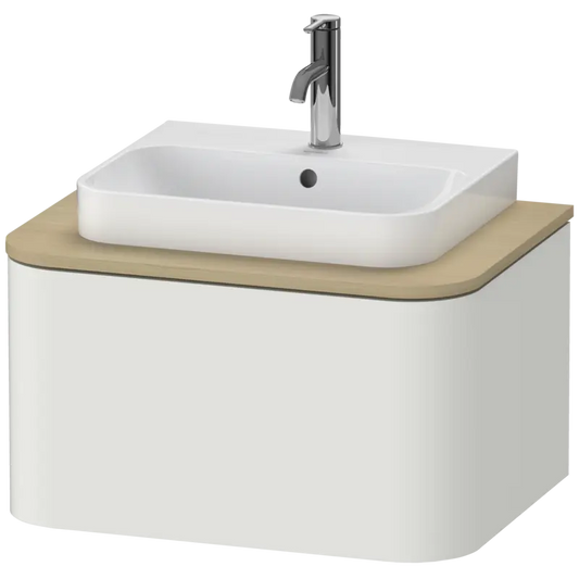 Duravit Happy D.2 26" x 14" x 19" Nordic White One Drawer Wall-Mount Vanity Unit (HP494003939)