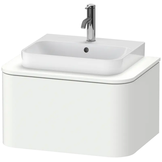 Duravit Happy D.2 26" x 14" x 19" White Satin Matt One Drawer Wall-Mount Vanity Unit (HP494003636)