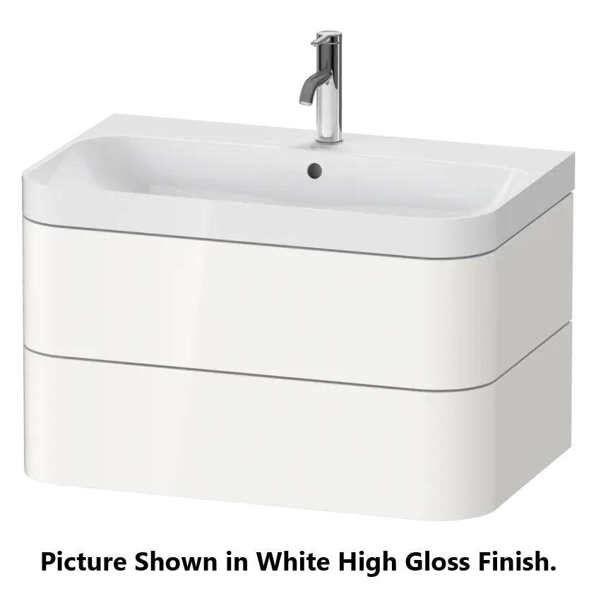 Duravit Happy D.2 31" x 19" x 19" Light Blue Two Drawer C-Shaped Wall-Mount Vanity Kit (HP4347O9797)