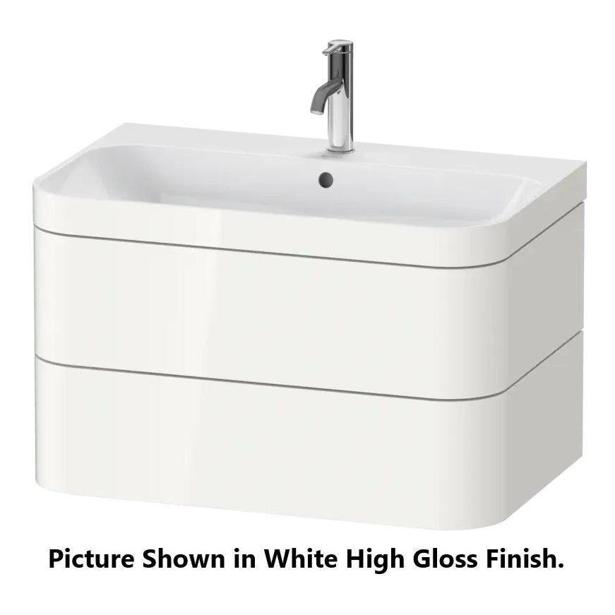 Duravit Happy D.2 38" x 19" x 19" Light Blue Two Drawer C-Bonded Wall-Mount Vanity Kit (HP4638O9797)