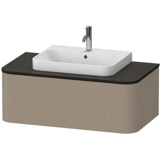 Duravit Happy D.2 39" x 14" x 22" Linen One Drawer Wall-Mount Vanity Unit (HP494107575)