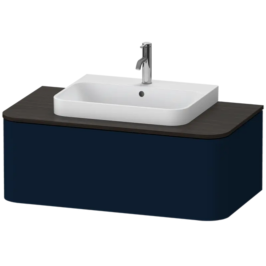 Duravit Happy D.2 39" x 14" x 22" Midnight Blue One Drawer Wall-Mount Vanity Unit (HP494109898)