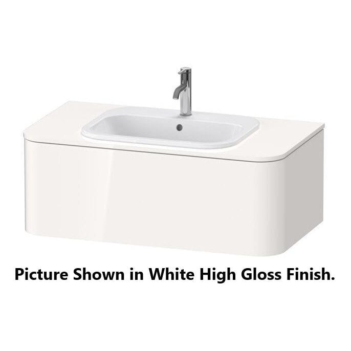 Duravit Happy D.2 39" x 14" x 22" White Satin Matt One Drawer Wall-Mount Vanity Unit (HP495103636)