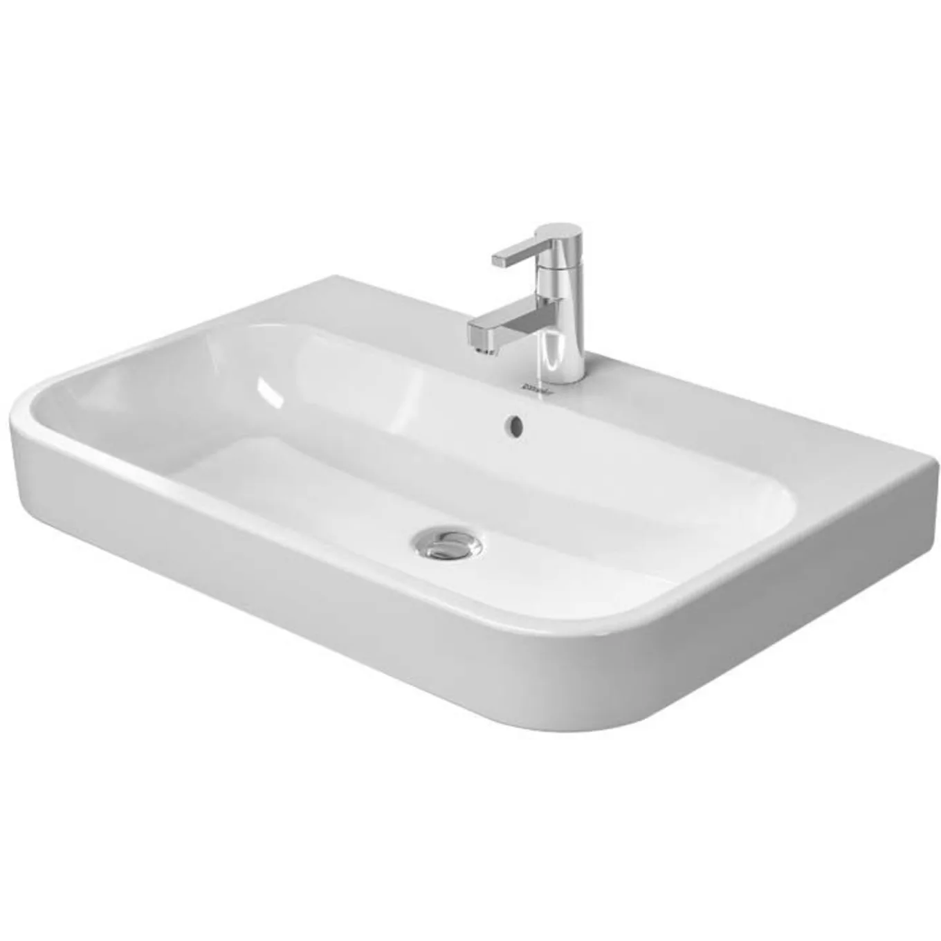 Duravit Happy D.2 39" x 20" x 7" White Vanity Sink (2318100030)