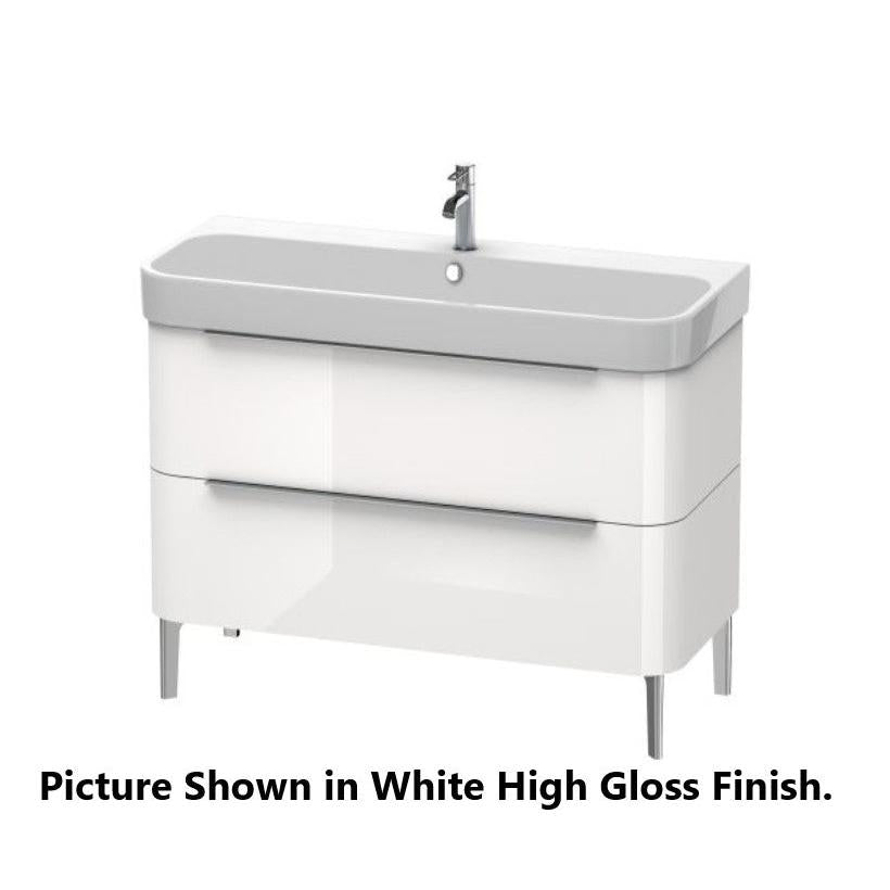 Duravit Happy D.2 46" x 23" x 19" White High Gloss Floorstanding Vanity Unit (H2637502222)